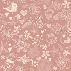 seamless abstract floral pattern