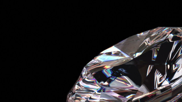 Diamond background, looping 3d animation with alpha matte