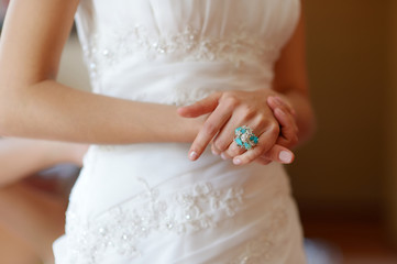 Bride's hands