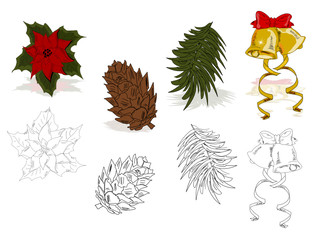 Weihnachten, Christmas Symbole