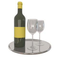 White Wine Bottle