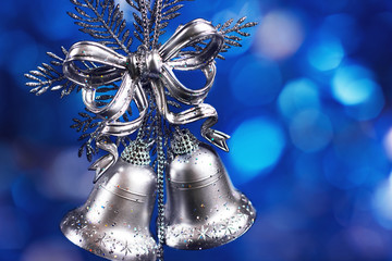 Christmas decoration with silver bells
