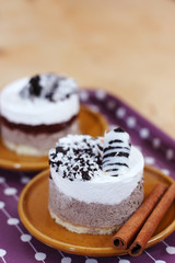 Luxury dessert dished up