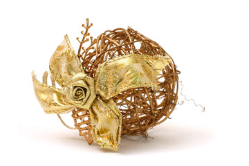 Wicker Christmas fir tree toy