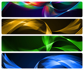 4 Abstract Banners for websites