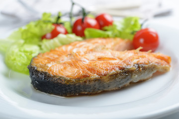Salmon steak