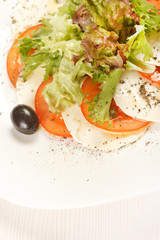 mozzarella and tomato