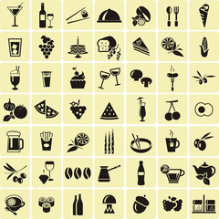 Big food icon set