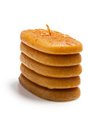 aromatic candles in stack