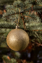 gold christmas decoration