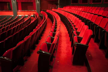 Fotobehang Theater theaterstoelen