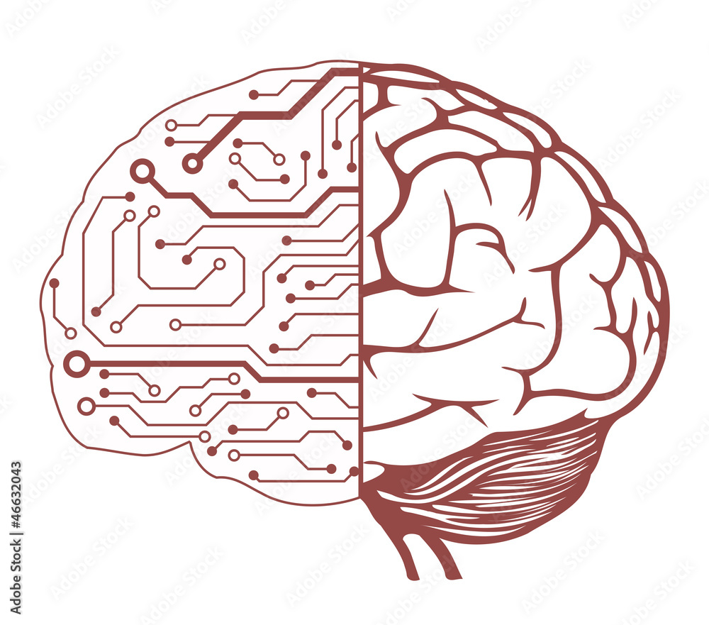 Poster human brain as a central processing unit