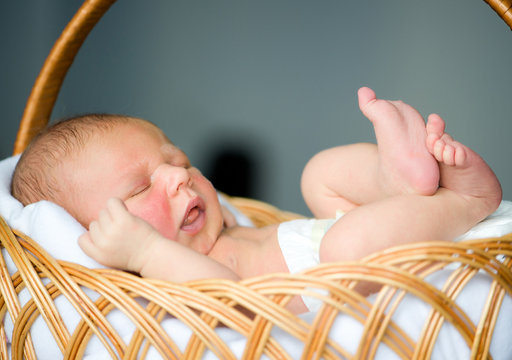 Baby In Basket