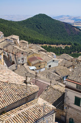 Fototapeta na wymiar Panoramiczny widok z Sant'Agata di Puglia. Apulia. Włochy.