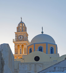 Chuch in Fira. Santorini. Greece.