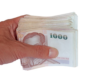 Thailand Banknotes Arranged in Set