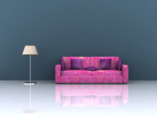 3D Rendering Couch