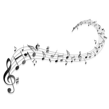 Notenschl&uuml;ssel Noten Musik