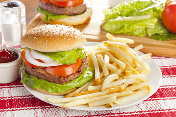 Homemade Organic Hamburger