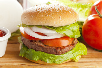 Homemade Organic Hamburger