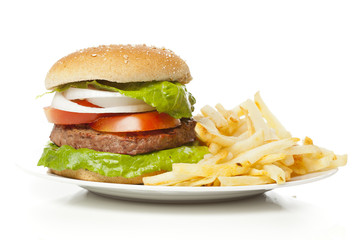 Homemade Organic Hamburger