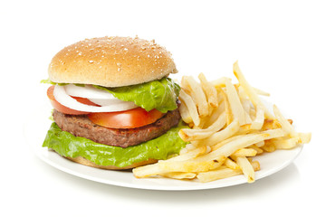 Homemade Organic Hamburger