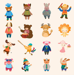 animal icon set