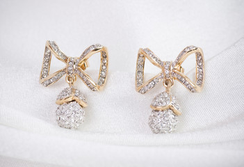 Beautiful jewelry on background