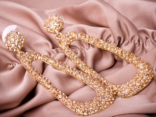 Beautiful jewelry on background