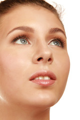 Obraz premium Portrait of the young beautiful girl