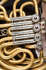 detail of french horn