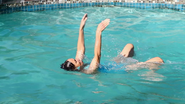 Exercise Swimming Backstroke