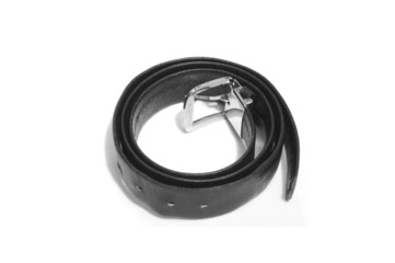 black man belt isolated