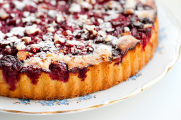 Homemade cherry pie