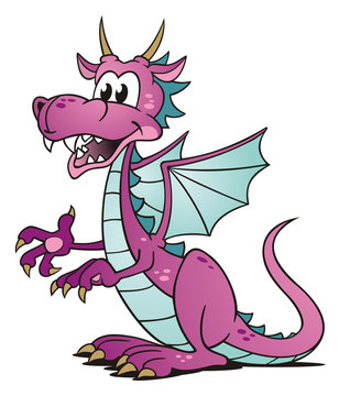Sitting Dragen Violet