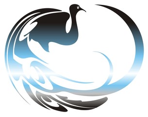 Bird in the form of a circle