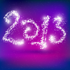 Happy New Year 2013 Greeting Card Template