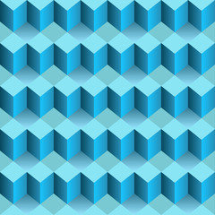 geometric dimensional blue lighted motive pattern