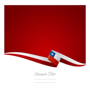 Abstract color background Chilean flag vector