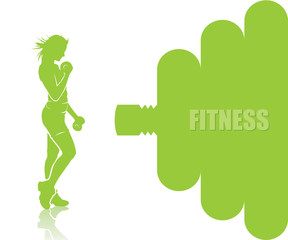 Fitness girl doing exercise