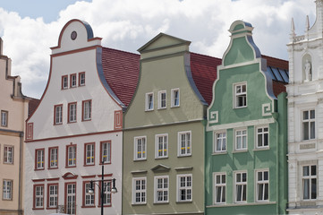 Fototapeta premium Neuer Markt, Rostock, Mecklenburg-Vorpommern, Deutschland