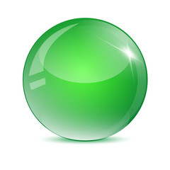 Sfera verde metallizzato