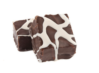 cookies with chocolate isolated