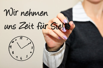Zeit nehmen!