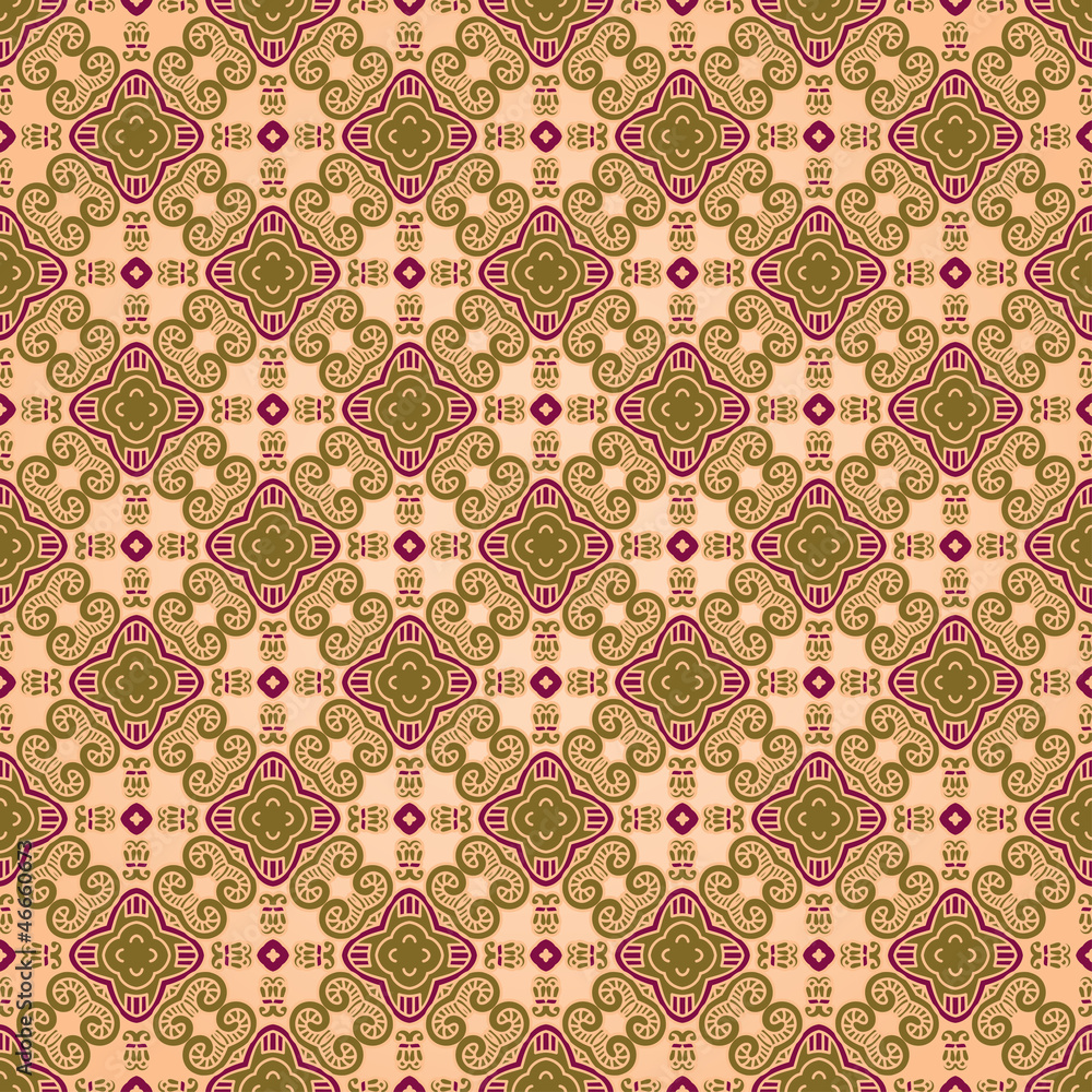 Aufkleber Seamless colorful retro pattern background