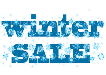winter sale label