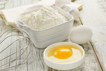 Flour, eggs