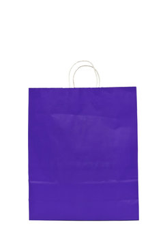 Purple Gift Bag With Cord Handle