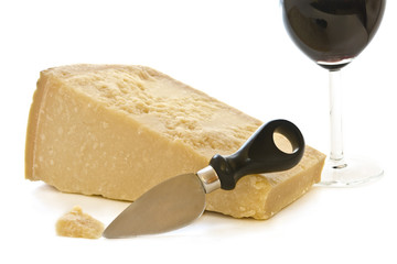 parmesan cheese and red wine