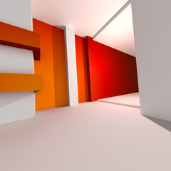 3d Abstract Architecture Background - obrazy, fototapety, plakaty